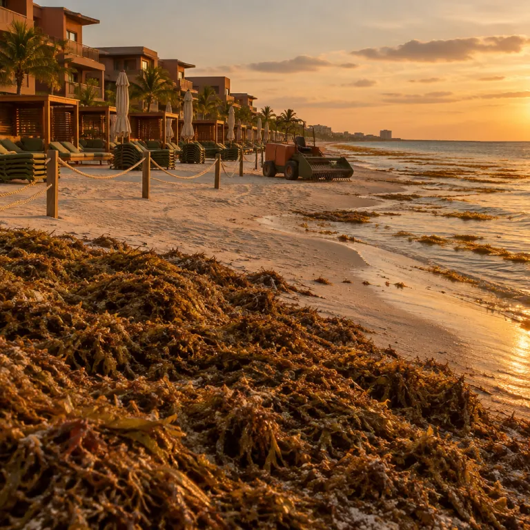 When luxury meets seaweed: what cancun hotel sargassum cleanup failures mean for your Caribbean stay